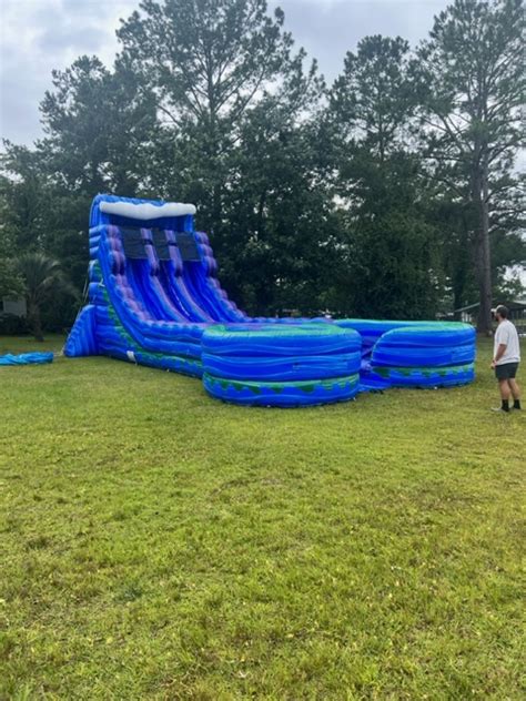 22ft Sea Island Double Lane Water Slide Best Rentals Service In Jesup