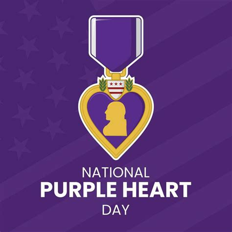 Vector Graphic Of National Purple Heart Day 26593918 Vector Art At Vecteezy