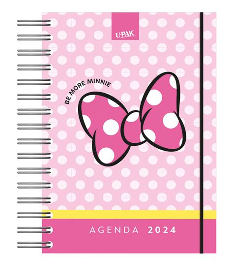 Upak Agenda 2024 Premium Minnie Mouse Disney 352 páginas El Palacio