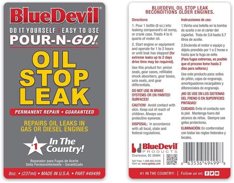 Bluedevil Oil Stop Leak Ounce Ebay