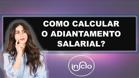 Como Calcular O Adiantamento Salarial Youtube