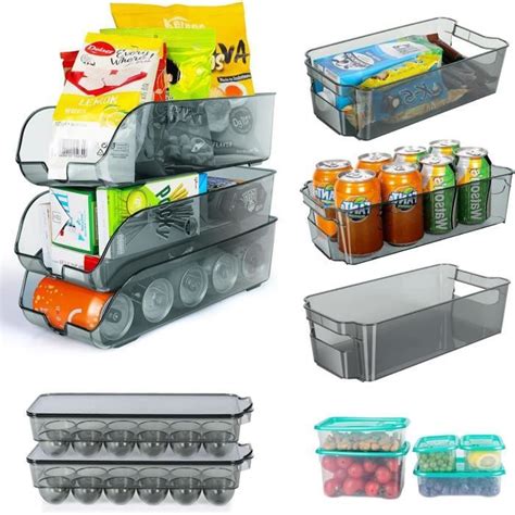 Boîte De Rangement Pour Frigo Lot De 13 Bac De Rangement Avec