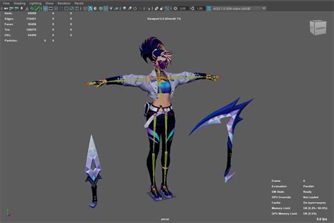 ArtStation - League of Legends - KDA ALL OUT Akali RIGGED | Resources