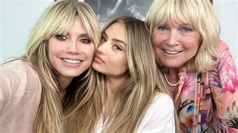 Mit Leni Und Mutti Heidi Klum Teilt S Es Generationen Bild