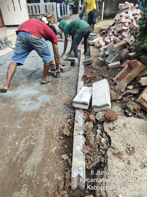 Proyek Paving Block Kementrian Pupr Di Pagedangan Diduga Tak Sesuai Rab