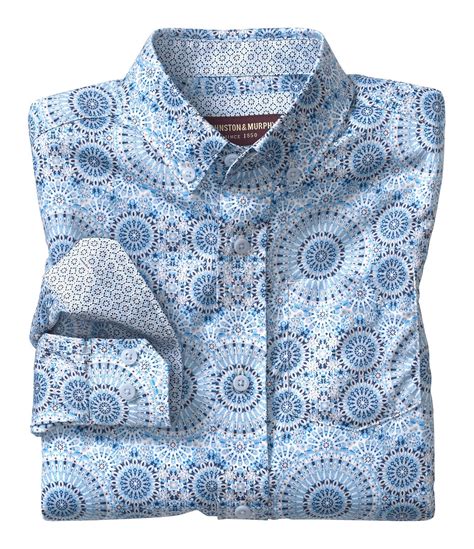 Johnston And Murphy Littlebig Boys 4 16 Long Sleeve Kaleidoscope Print