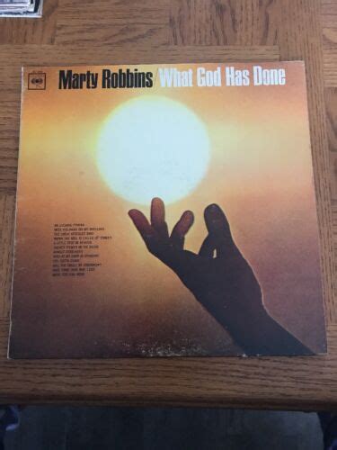 Marty Robbins What God Has Done CS 9248 Vinyl LP 33 Religious Album