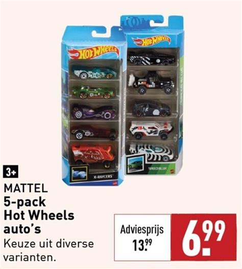 Mattel Pack Hot Wheels Auto S Aanbieding Bij Aldi
