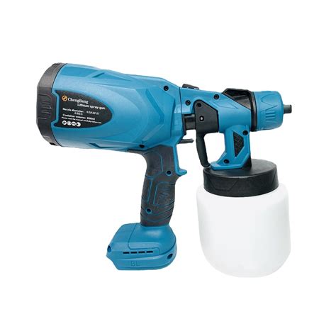 800ml Cordless Rechargeable Electric Paint Sprayer W Adjustment Knob