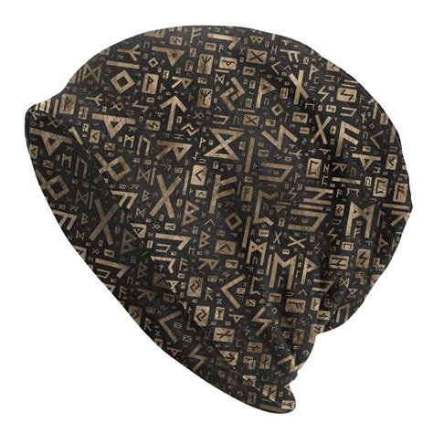 Elder Runas Viking Bon Moda Outono Inverno Rua Skullies Beanies