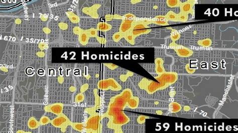 A History Of Kansas City Homicides And Violent Crimes Mapped By