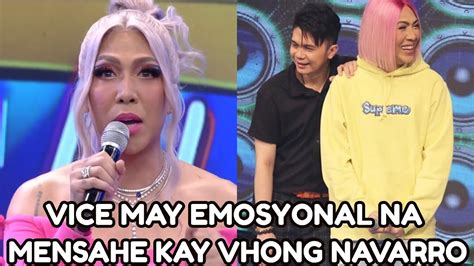 Vice Ganda May MADAMDAMING Mensahe Para Kay Vhong Navarro YouTube