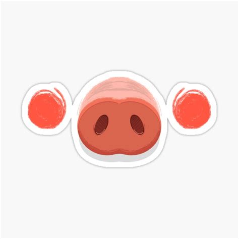 "Piggy Nose" Sticker for Sale by rothanavatar | Redbubble