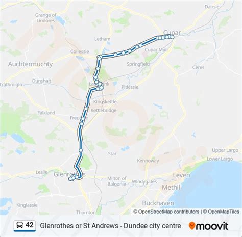 42 Route Schedules Stops Maps Cupar Updated