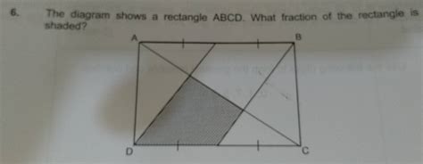 Solved The Diagram Shows A Rectangle Abcd What Fraction Of The