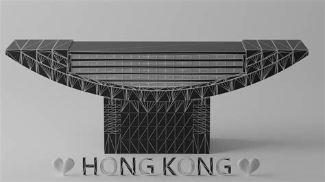 3d The Peak Tower Hong Kong Landmark Model Turbosquid 2059264