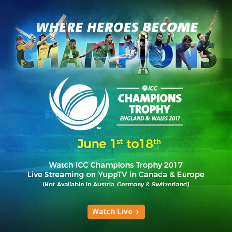 YuppTV Blog: YuppTV bags exclusive digital rights of ICC Champions ...