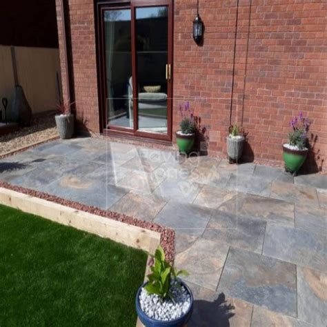 Rustique Vitrified Porcelain Paving Patio 600x600 Slabs Flag EBay