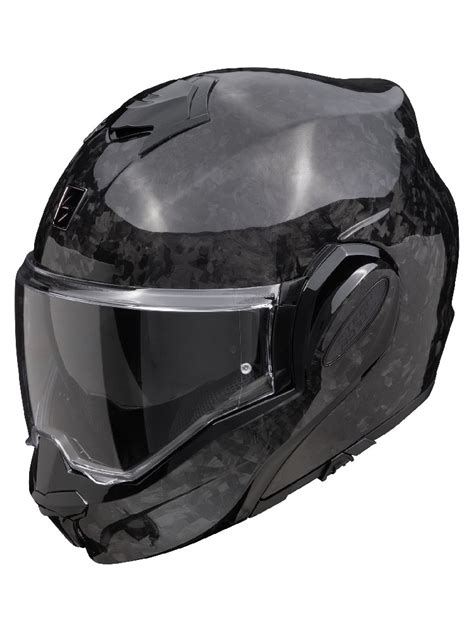 Kask szczękowy Scorpion Exo Tech Evo Carbon Onyx czarny sklep moto