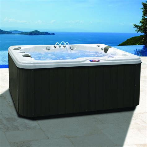 American Spas Person Jet Premium Acrylic Lounger Spa Hot Tub With Bluetooth Stereo System