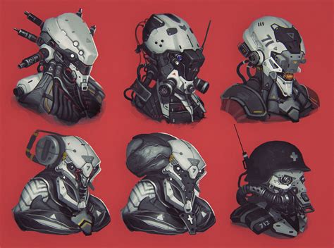 Sci Fi Head Concepts Eugene Gottsnake