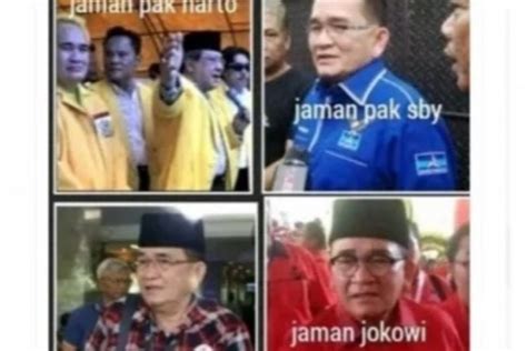 Viral Meme Ruhut Gonta Ganti Dukung Partai Penguasa Dari Zaman Ke