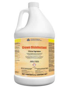 Crown Disinfectant Citrus Crown Chemical Manufacturing Inc