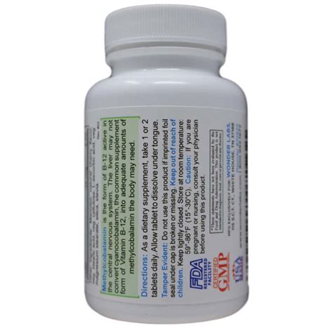 Buy Sublingual Vitamin B12 1000 Mcg B6 5mg Folic Acid 400 Mcg