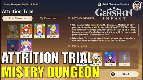 Day 2 Attrition Trial Misty Dungeon Realm Of Sand Event Guide