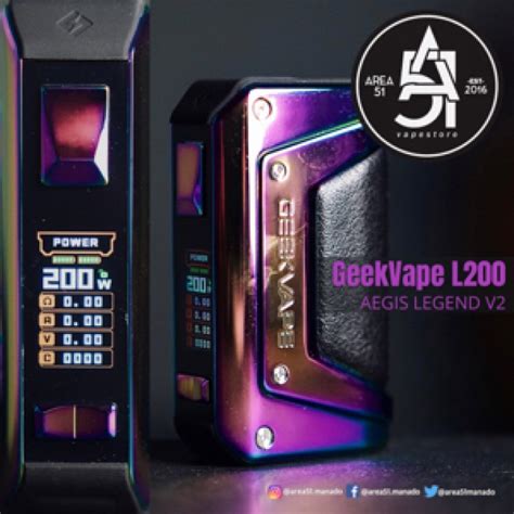 Area51 Katamso Aegis Legend V2 200w Geekvape L200 Mod Only