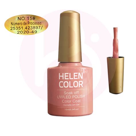 Esmalte Gel UV Helen Color Nude 10 Ml Helpbeleza Whats 41 3598