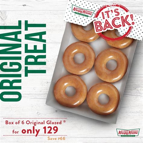 Manila Shopper: Krispy Kreme Original Glazed Half Dozen and Glazed ...