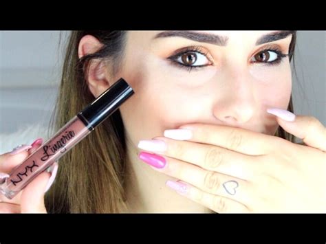 Probando LABIAL LINGERIE NYX YouTube