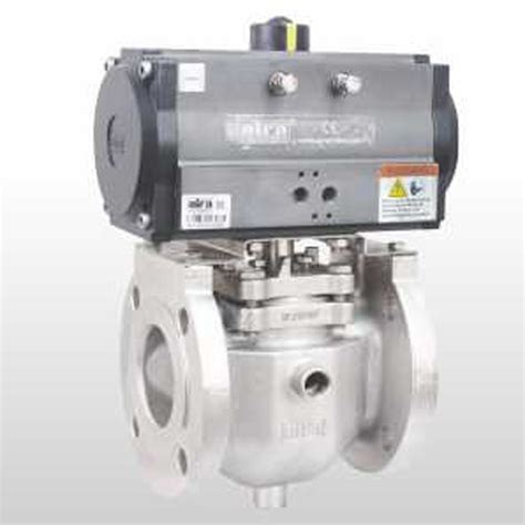 Pneumatic Actuator Jacketed Plug Valve Application Industrial At