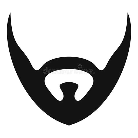 Icono Corto De La Barba Estilo Simple Stock De Ilustraci N