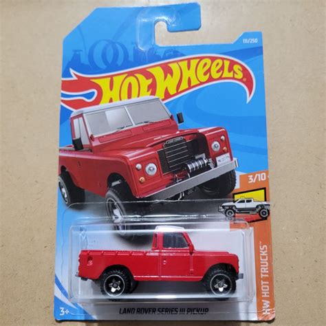 Jual HOT WHEELS LAND ROVER SERIES III PICKUP HW HOT TRUCKS RED