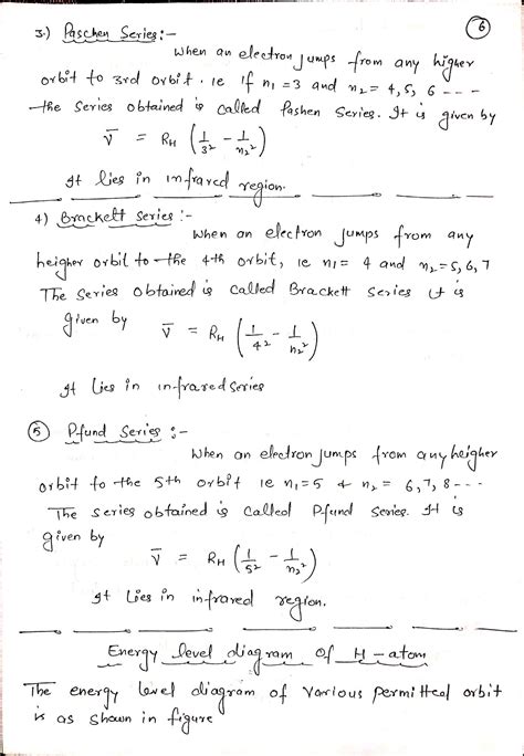 Atom And Nuclei Handwritten Notes For Th Class Physics