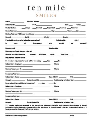 Fillable Online Date Of Birth Sex M F Pronoun Fax Email Print Pdffiller