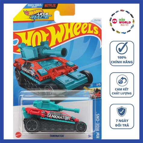 Xe mô hình Hot Wheels basic Xe tăng Tanknator HTD42 Shopee Việt Nam