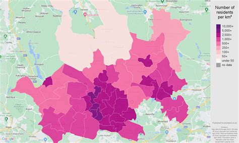 Bolton population stats in maps and graphs.