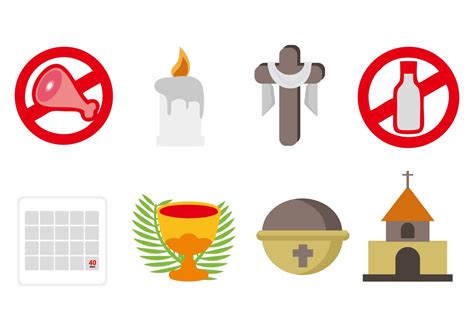 Free Lent Icons Vector 157967 Vector Art at Vecteezy