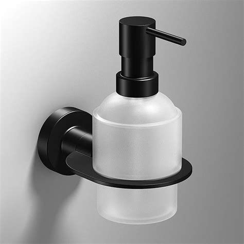 Venice Black Wall Mounted Soap Dispenser