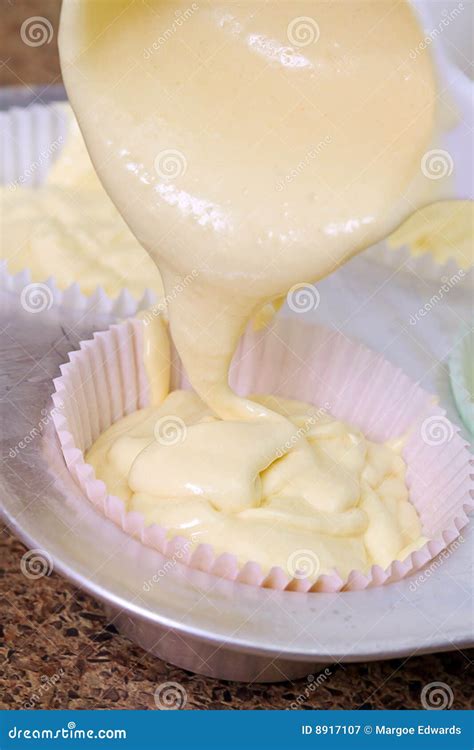 Cupcake batter stock image. Image of batter, blue, pink - 8917107