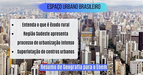 Espa O Urbano Brasileiro Forma O Caracter Sticas E Problemas