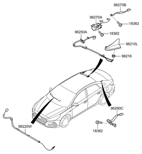 96210 C1201 V9R Genuine Hyundai Combination Antenna Assembly