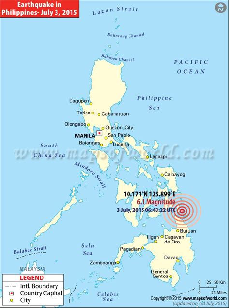 Earthquake Philippines Map