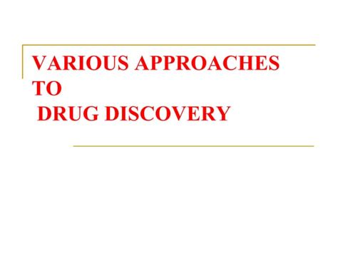 Target Identification In Drug Discovery