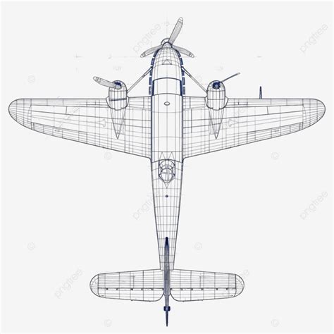 Airlplane Blueprint Vector Blueprint Plane Plan PNG Transparent