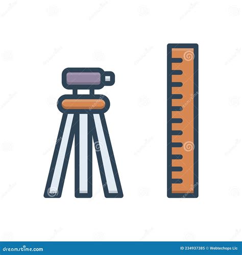 Geodetic Surveyor Using A Theodolite Side View Continuous Line Drawing