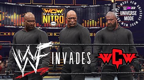 Wcw Universe Mode 🔥 Wwe 2k22 Universe Mode Interactive Youtube